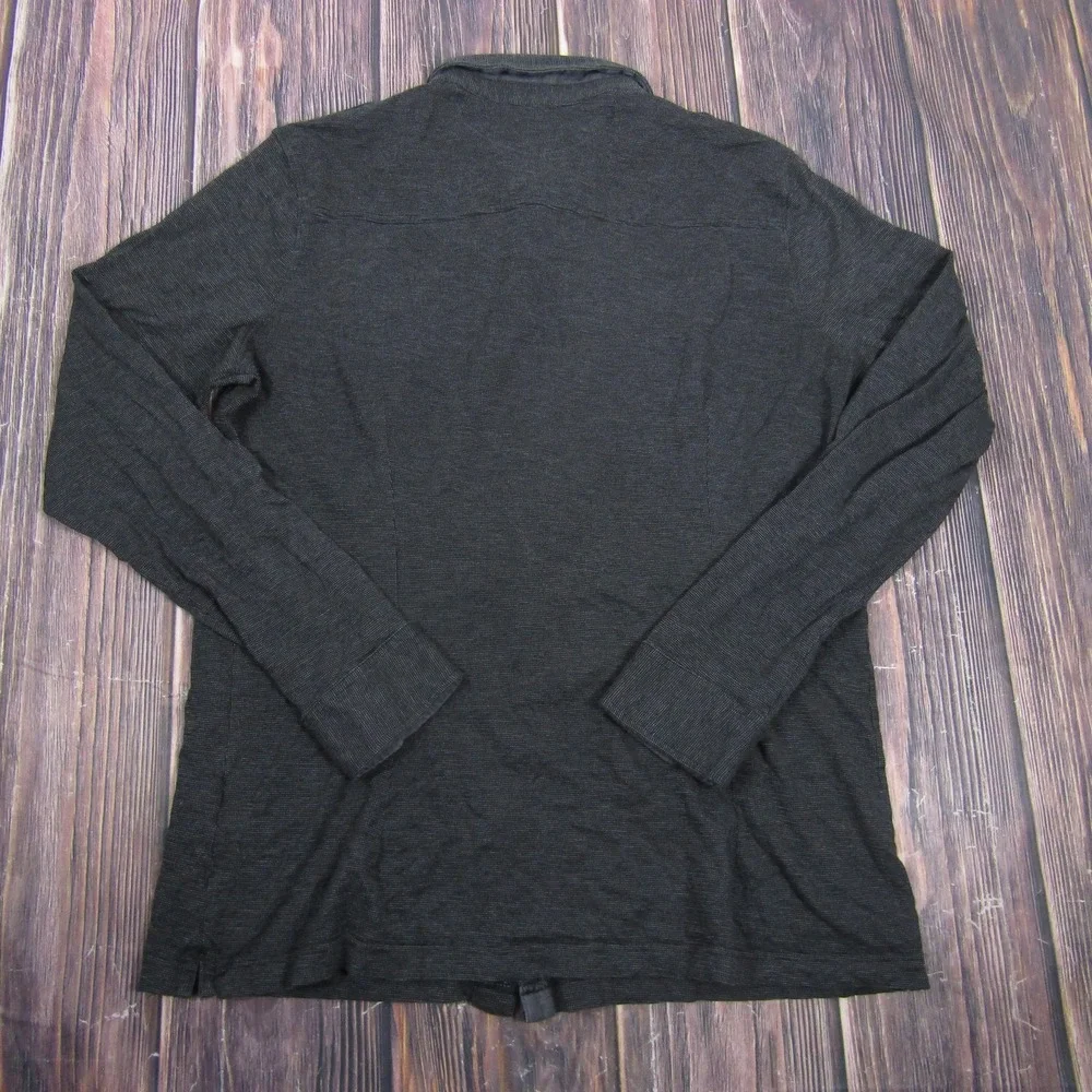 Banana Republic Shirt‎ Mens 2XLT Gray Geometric Long Sleeve Button Up Jersey
